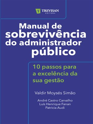 cover image of Manual de sobrevivência do administrador público